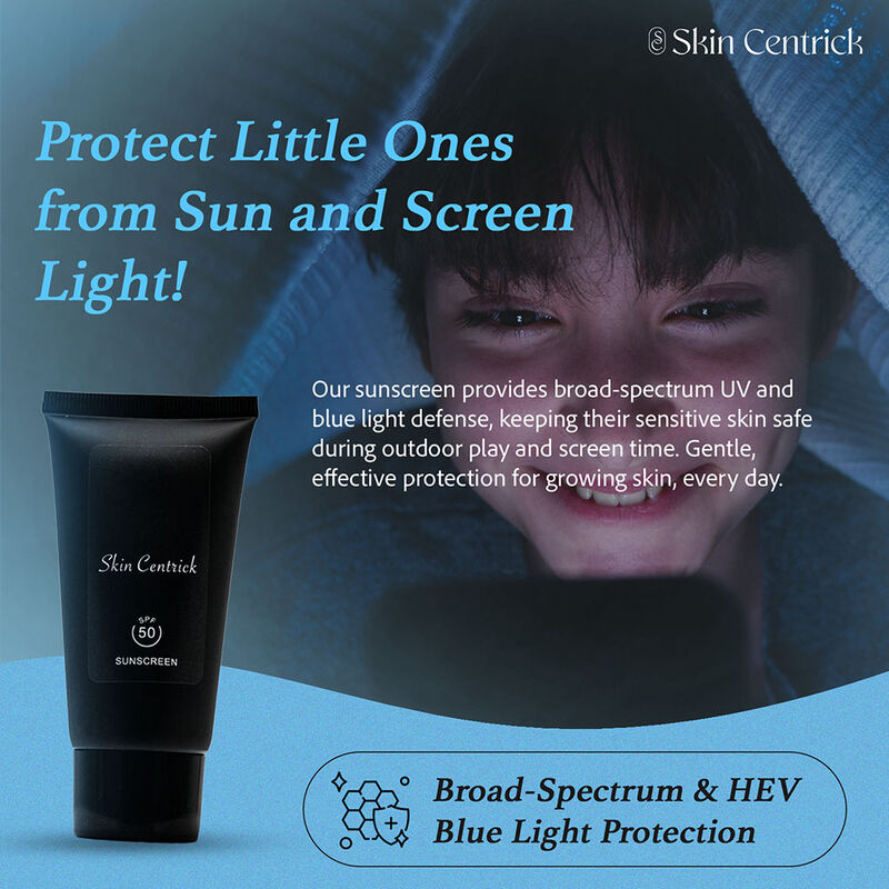 skin centrick sunscreen with bluelight protection