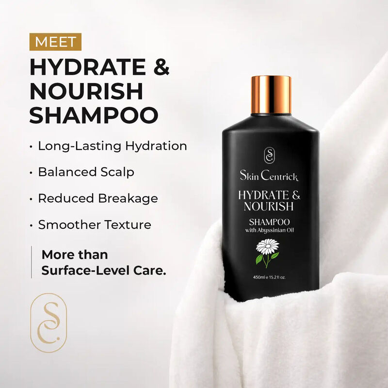 skin centrick hydrate & nourish shampoo with vitamin e