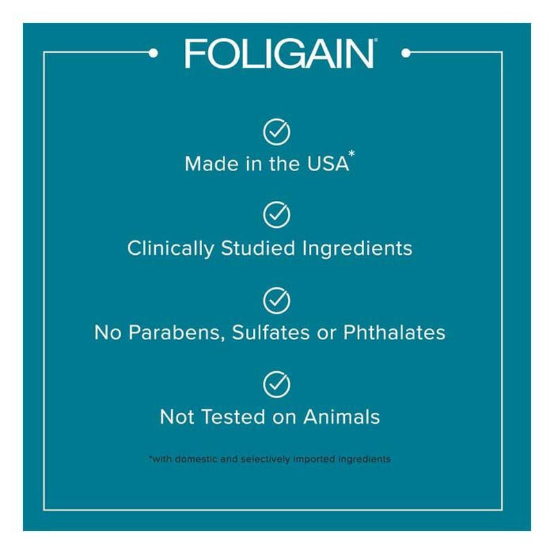 foligain triple action conditioner for thinning hair for men with 2% trioxidil