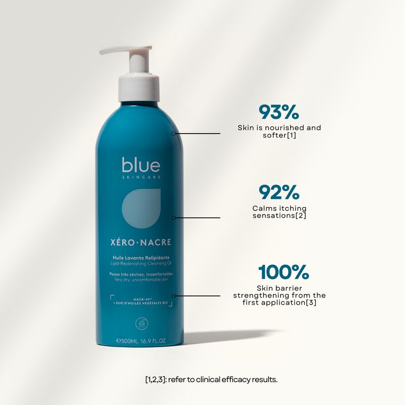 blue skincare lipid replenishing cleansing oil