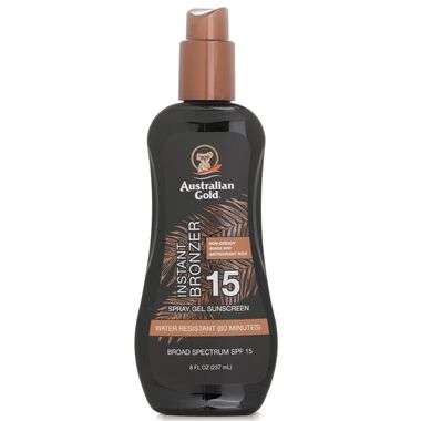 Spray Gel Sunscreen SPF 15 with Instant Bronzer faces spray gel sunscreen spf 15 with instant bronzer