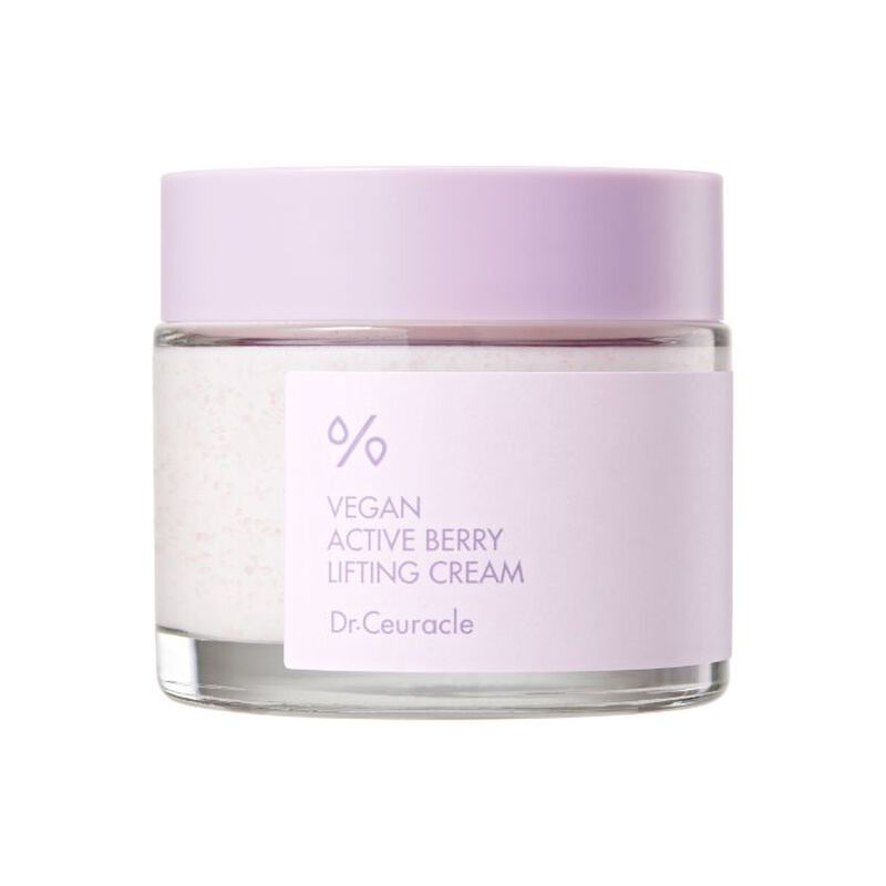 dr. ceuracle vegan active berry lifting cream, firming moisturizer for elastic, plump skin