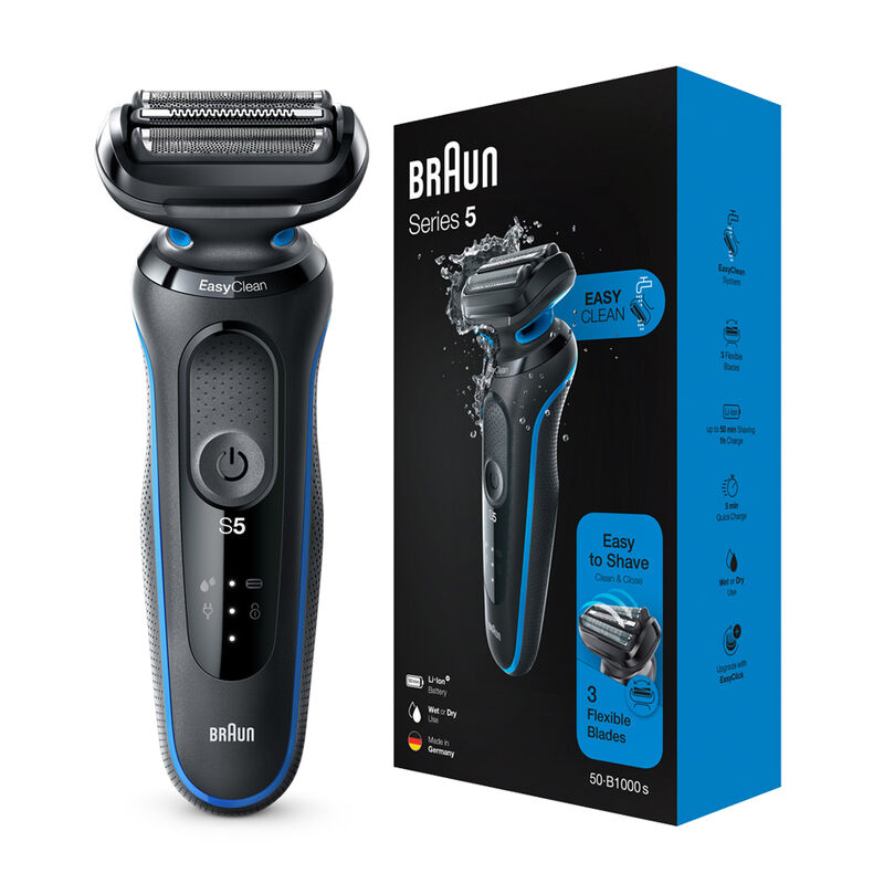 braun braun shaver series 5, easyclean system
