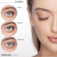 DIY Stick & Go Pre-glued Lashes Classy Long faces diy stick go pre glued lashes classy long
