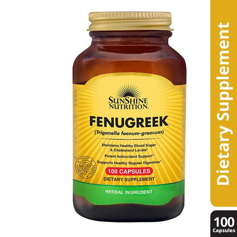 sunshine nutrition fenugreek 610mg capsules