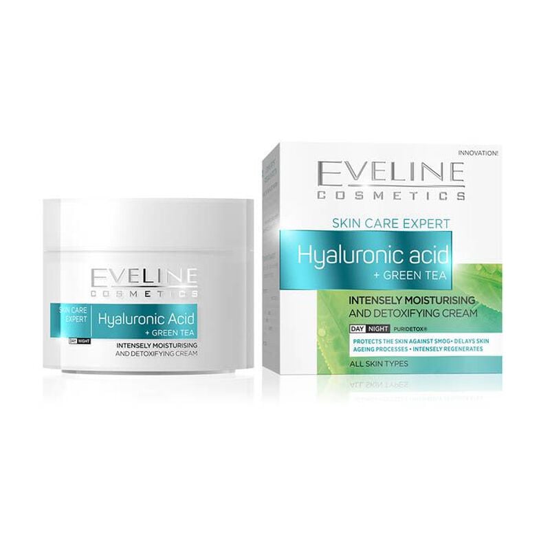 eveline hyaluronic acid + green tea cream