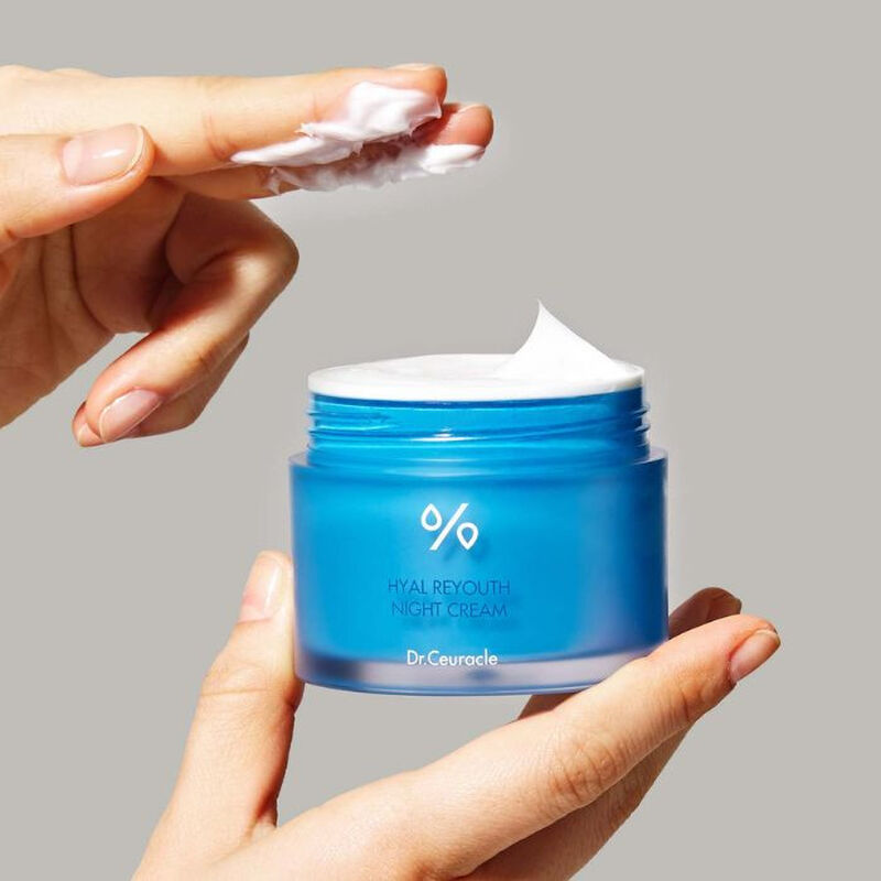 dr. ceuracle hyal reyouth night cream, deep hydration overnight repair moisturizer
