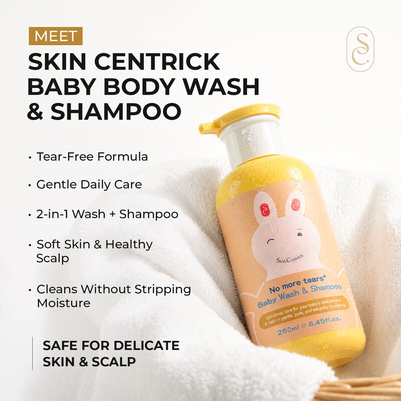 skin centrick baby body wash and shampoo