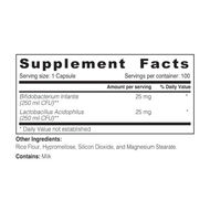 faces nutrition probiotic acidophilus advanced