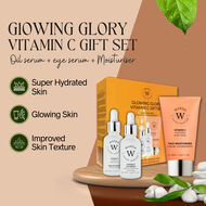 Warda- GlOWING GLORY VITAMIN C GIFT SET ( Oil serum + eye serum + Moisturiser ) faces warda glowing glory vitamin c gift set oil serum eye serum moisturiser