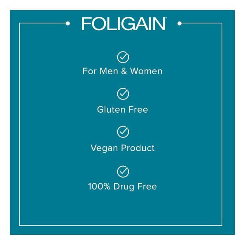 foligain color rescue supplement for graying hair men & women