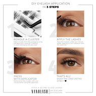 DIY Stick & Go Pre-glued Lashes Classy Long faces diy stick go pre glued lashes classy long