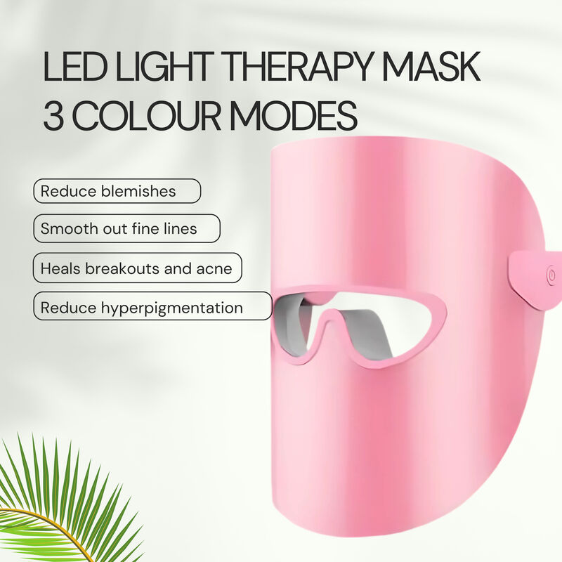 إرث سكين لندن led light therapy glow & renew mask  pink
