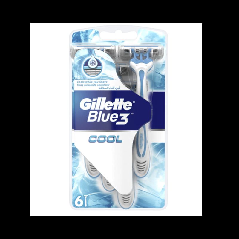 gillette blue iii cool disposable razor 3's