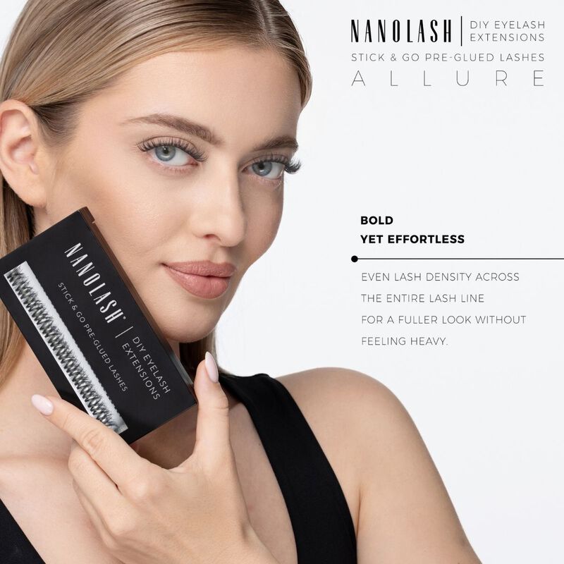 nanolash diy stick & go preglued lashes allure short