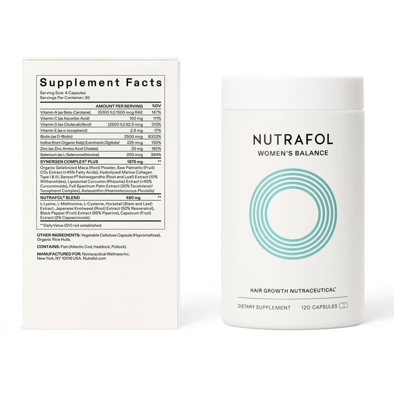 nutrafol balance hair growth nutraceutical 120 capsules