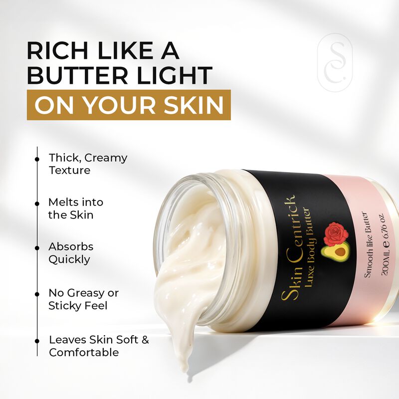 skin centrick rose shea body butter