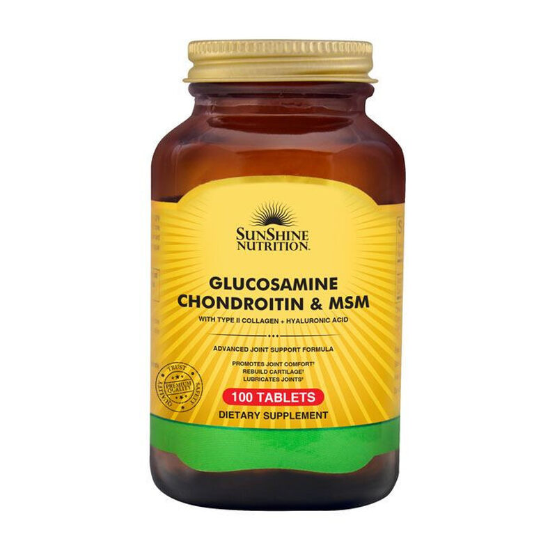 sunshine nutrition glucosamine chondroitin & msm