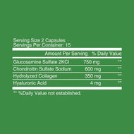 كبسولات جلوكوزامين وشوندرويتين faces كبسولات جلوكوزامين وشوندرويتين