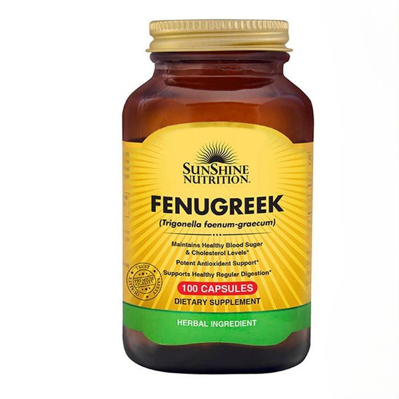 sunshine nutrition fenugreek 610mg capsules