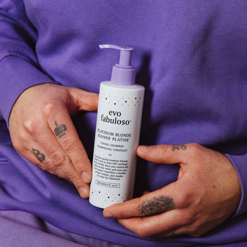 evo fabuloso platinum blonde toning shampoo