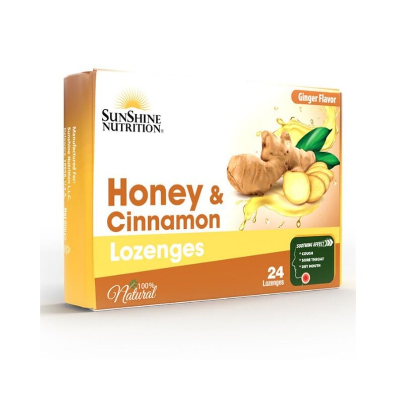sunshine nutrition honey & cinnamon lozengesginger