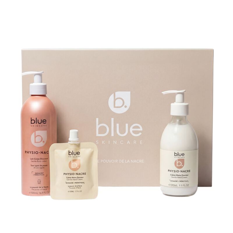 blue skincare pearl of softness gift set