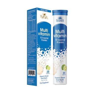 faces أقراص فيتامينات متعددة فوارة بنكهة البرتقال والليمون