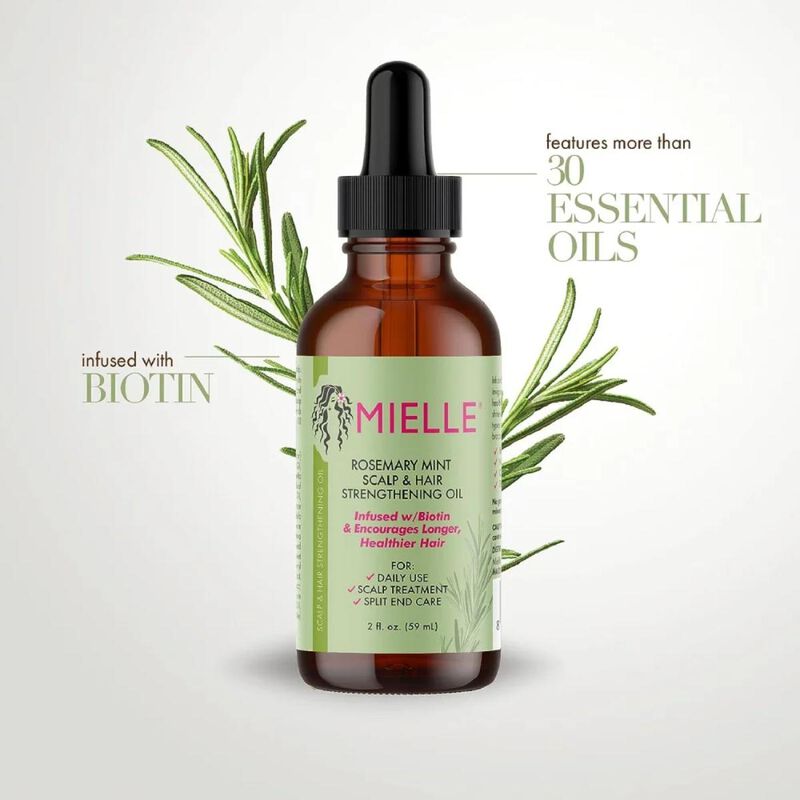 mielle organics زيت تقوية فروة الرأس والشعر بالروزماري والنعناع