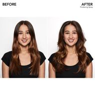 faces thickening blow dry prep spray