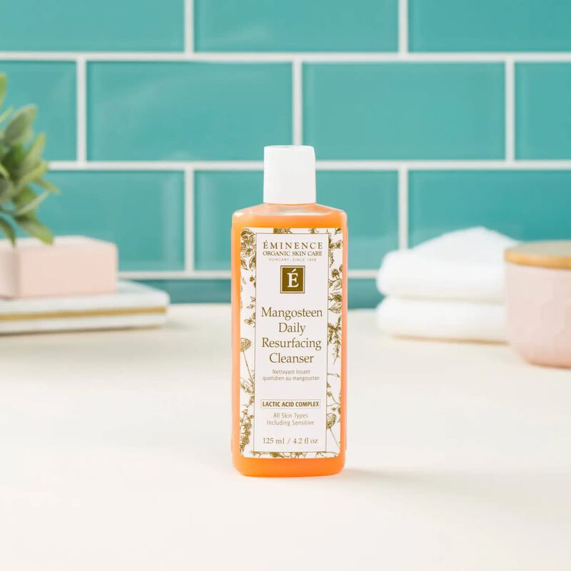 eminence organic skin care mangosteen daily resurfacing cleanser
