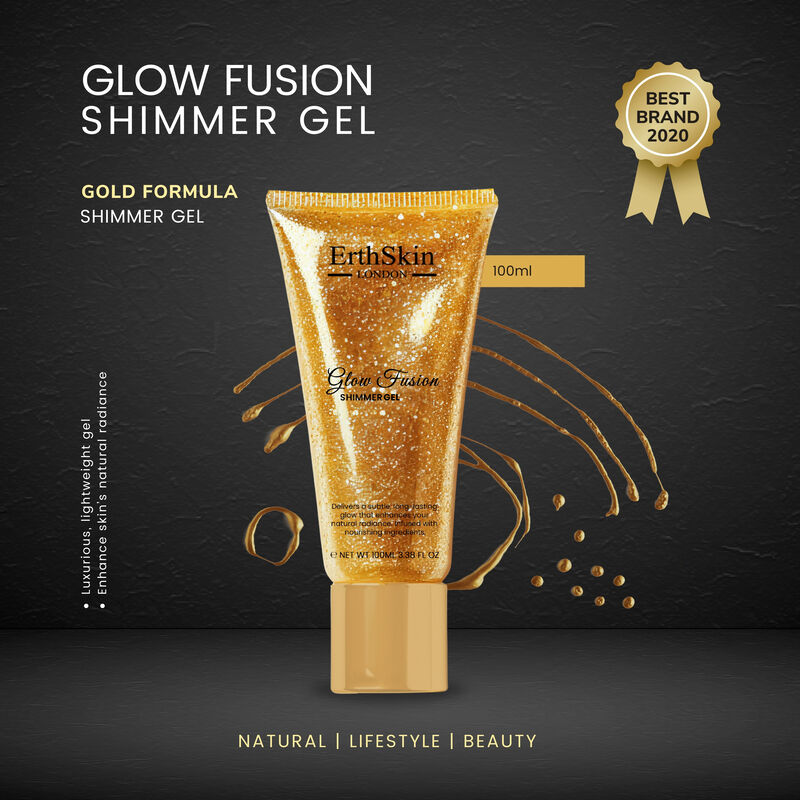 إرث سكين لندن glow fusion shimmer gel 100ml