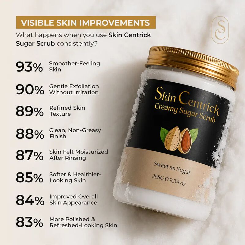 skin centrick creamy sugar scrub